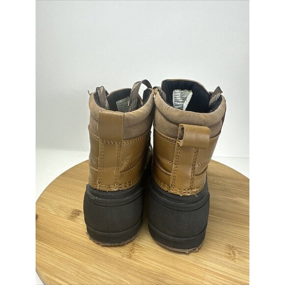 Magellan Boots Youth 4D Ankle Water Duck Booties 160933 Black Brown Faux Leather - Picture 4 of 8